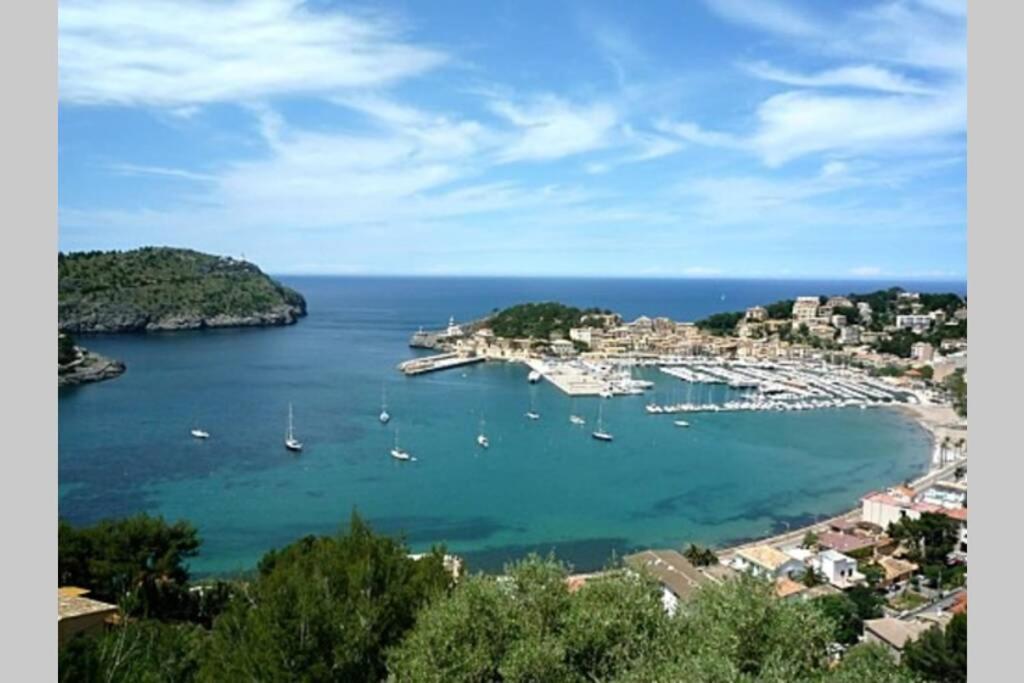 Apartamento En El Puerto De Soller Con Gran Terraza Privada Y Vistas Al Mar. Piscina Comunitaria. Localizado En Un Zona Tranquila Y Muy Soleada. Wifi Gratis Disponible. Parking. エクステリア 写真